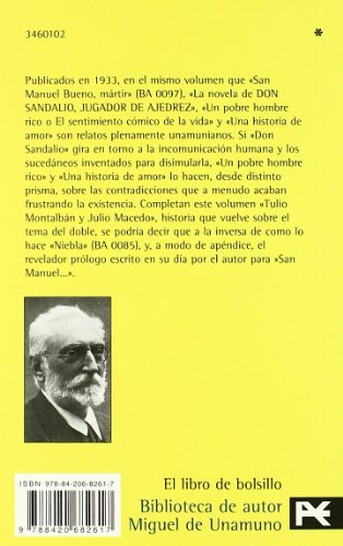 La novela de Don Sandalio, jugador de ajedrez, y tres historias más (El libro de bolsillo - Bibliotecas de autor - Biblioteca Unamuno)