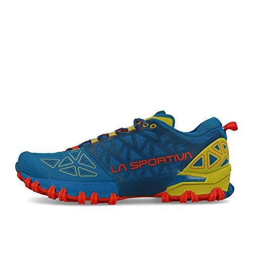 LA SPORTIVA Bushido II, Zapatillas de Trail Running Hombre, Neptune/Kiwi, 45.5 EU