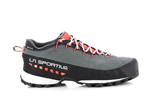 LA SPORTIVA TX4 Woman GTX, Zapatillas de Trekking Mujer, Carbon/Hibiscus, 39.5 EU