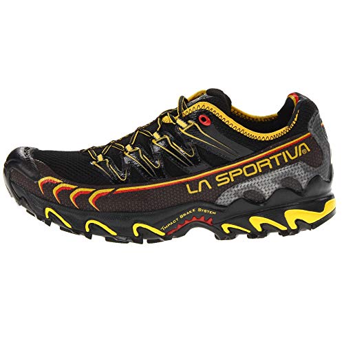 La Sportiva Ultra Raptor, Zapatillas de Running Hombre, Negro/Amarillo, 44.5