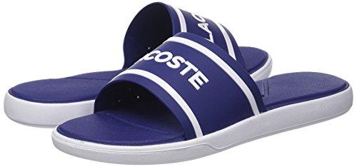 Lacoste L.30 Slide 118 1 Caw, Chanclas Mujer, Morado (Dk Violet PURP/Wht), 37 EU