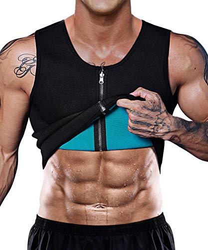 LaLaAreal Faja Reductora Adelgazante Hombre Neopreno Camiseta Reductora Compresion de Sauna Deportivo