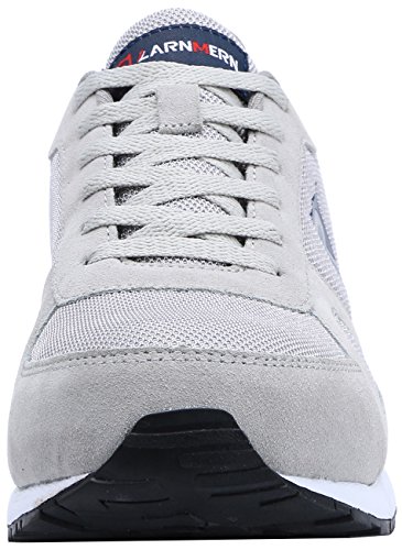 LARNMERN Zapatos de Seguridad Hombre Mujer con Punta de Acero Hombre Zapatillas Seguridad Femenino Ligeros, 49 EU Gris