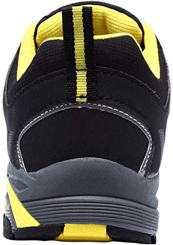 LARNMERN Zapatos de Seguridad para Hombre, Puntas de Acero Antideslizantes SRC Anti-Piercing Zapatos de Trabajo (40 EU Gris)