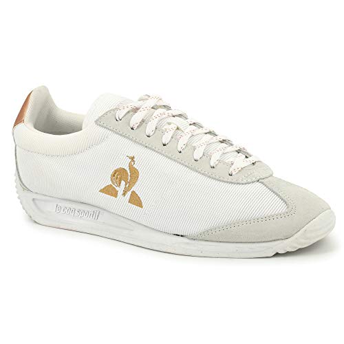 Le Coq Sportif Quartz, Zapatillas Mujer, Optical White/Rose Gold, 37 EU