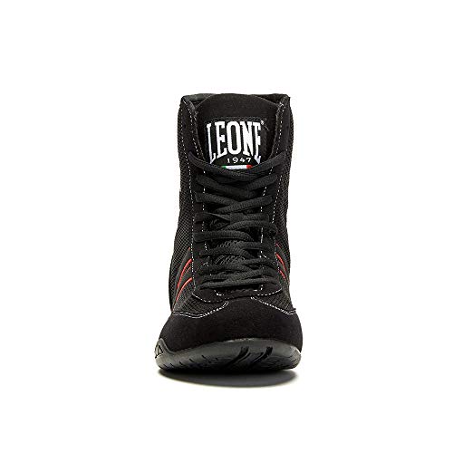 Leone 1947 - Hermes Boxing Shoes, Hermes - Botas de Boxeo Unisex - Adulto, Unisex Adulto, CL188, Negro, 38 EU