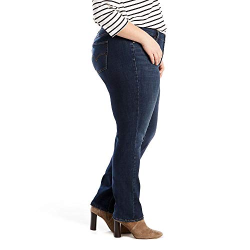 Levi's 414 Classic - Vaqueros Rectos para Mujer, Talla Grande Maro de Cardo 50 ES/Regular