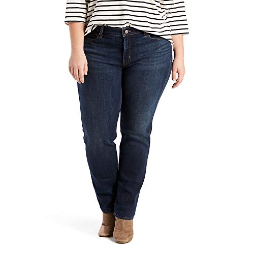 Levi's 414 Classic - Vaqueros Rectos para Mujer, Talla Grande Maro de Cardo 50 ES/Regular