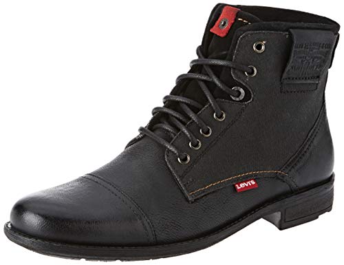 Levi's Fowler, Botas Slouch para Hombre, Negro (R Black 59), 45 EU