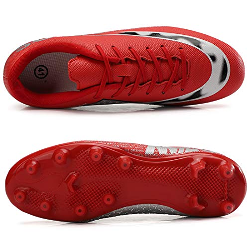 LIANNAO Zapatos de Fútbol Hombre Spike Aire Libre Profesionales Atletismo Training Botas de Fútbol Ligero Tacos Futbol Zapatos de Deporte 35-45EU