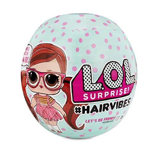 LOL Surprise Muñecas Coleccionables para Niñas , Con 15 Sorpresas y Cabello Intercambiable , Muñecas #Hairvibes