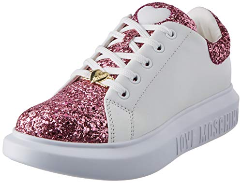 Love Moschino Ja15654g0bj6260a, Zapatillas de Gimnasia Mujer, Rosa, 37 EU