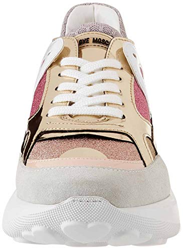 Love Moschino SS21, Zapatillas Deportivas Mujer, Rosa, 37 EU