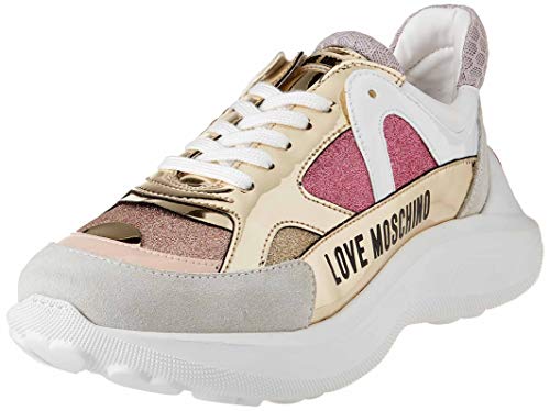 Love Moschino SS21, Zapatillas Mujer, Rosa, 38 EU