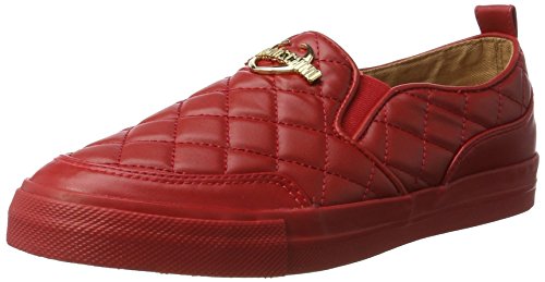 Love Moschino W.Sneakers, Mocasines Mujer, Rojo (Red), 40 EU