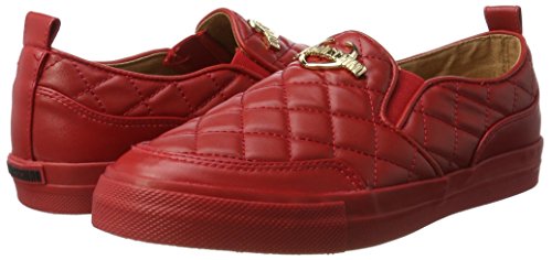 Love Moschino W.Sneakers, Mocasines Mujer, Rojo (Red), 40 EU