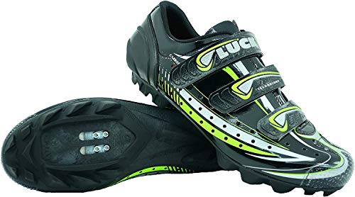 LUCK Zapatilla de Ciclismo Master, con Suela de Carbono y Triple Tira de Velcro para una sujeción (41 EU)