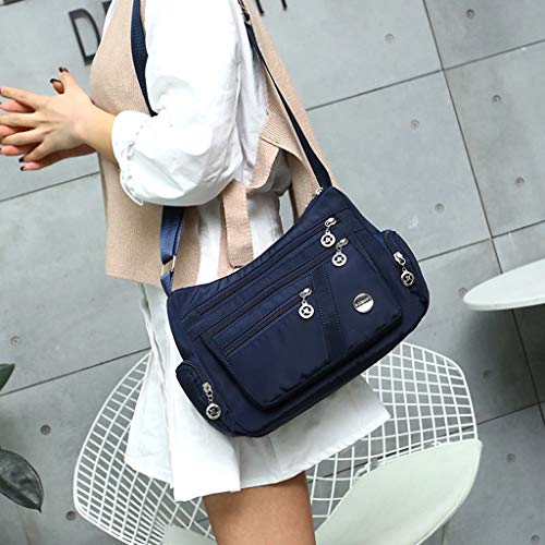 Luckycat Mujer de Bolsos de Moda Impermeable Mochilas Bolsas de Viaje Bolso Bandolera Sport Messenger Bag Bolsos Baratos Mano para Tablet Escolares Nylon