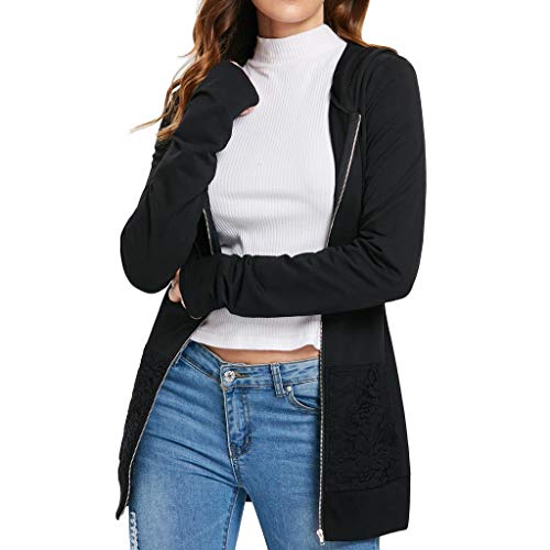 Luckycat Mujer Sudaderas con Capucha 2018 Otoño e Invierno Blusas con Manga Larga con Cordones Camiseta para Adolescentes Chicas