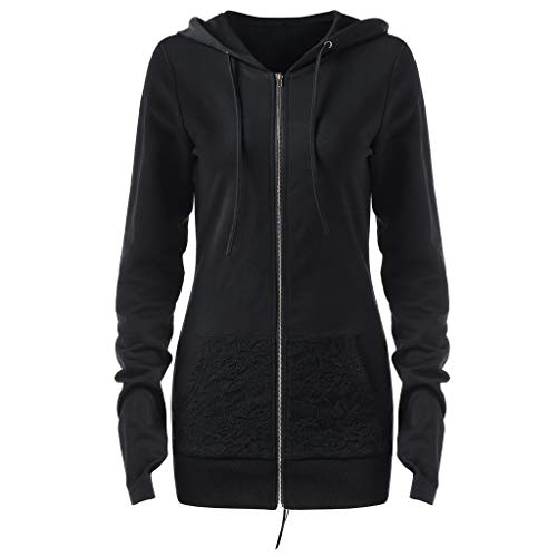 Luckycat Mujer Sudaderas con Capucha 2018 Otoño e Invierno Blusas con Manga Larga con Cordones Camiseta para Adolescentes Chicas