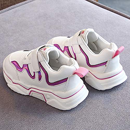 Luckycat Zapatillas con Lentejuelas Niña Zapatos de Gimnasia para Caminar Ligero Trainers Kids Zapatillas de Deporte para Niñas