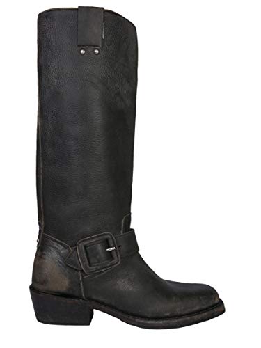 Luxury Fashion | Ash Mujer NICOSTONEWASHCALBLACK Negro Botas | Temporada Outlet