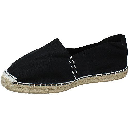 MADE IN SPAIN E Zapatilla Esparto Hombre Zapatillas Negro 44