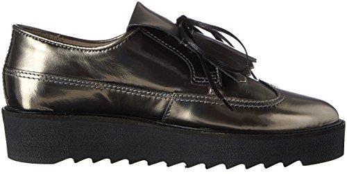 Marc O'Polo Lace Up Shoe 70814243402102, Mocasn Mujer, Plata y Bronce, 38.5 EU