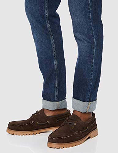 Marca Amazon - find. Leather, Náuticos Hombre, Marrón (Marron), 47 (US 13)