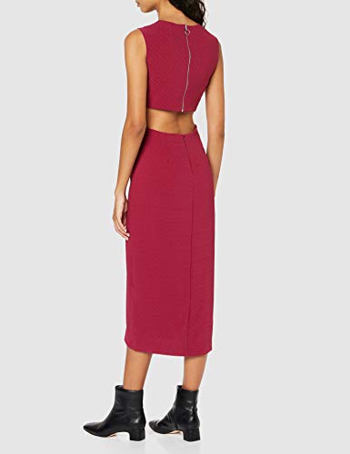 Marca Amazon - find. Vestido Midi Cruzado Mujer, Rojo (Rot), 40, Label: M