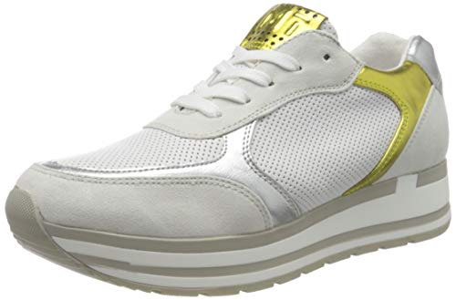 Marco Tozzi 2-2-23700-34, Zapatillas para Mujer, Multicolor (White/Yell. M. 153), 38 EU