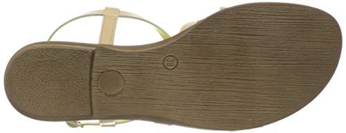 Marco Tozzi 2-2-28155-34, Sandalia con Pulsera Mujer, Beige (Nature Combi 378), 39 EU