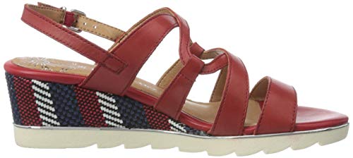 Marco Tozzi 2-2-28718-24, Sandalia con Pulsera Mujer, Rojo (Chili Comb 543), 37 EU