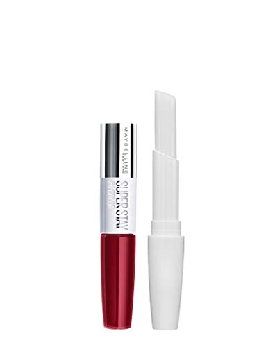 Maybelline New York - Superstay 24H, Pintalabios Mate de Larga Duración, Tono 515 Blazing Red