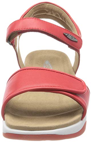 MBT Malia W, Sandalias con Punta Abierta Mujer, Rojo (Red 06i), 37 EU