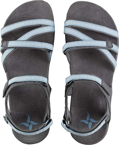 McKINLEY Pico, Sandalias de Senderismo Mujer, Gris (Charcoal/Blue Light 900), 39 EU