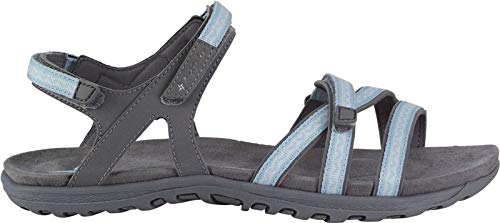 McKINLEY Pico, Sandalias de Senderismo Mujer, Gris (Charcoal/Blue Light 900), 39 EU