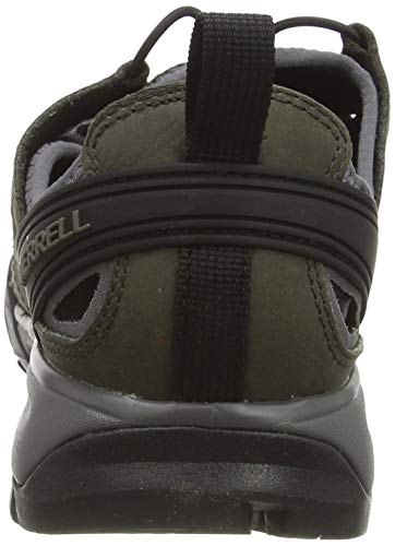 Merrell Choprock Leather Shandal, Zapatillas Impermeables para Hombre, Gris Grey, 44 EU