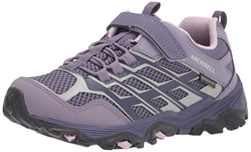 Merrell MOAB FST Low A/C WTRPF, Zapatillas para Caminar Niñas, Morado (Purple/Ash), 29 EU