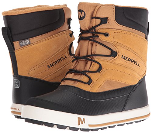 Merrell Snow Bank 2.0 WTRPF, Botas de Nieve Unisex Adulto, Dorado (Wheat/Black), 38 EU