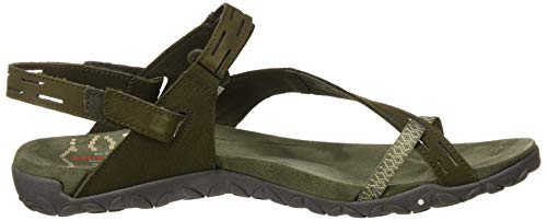 Merrell Terran Convert Ii Sandalias Deportivas para Mujer, Verde (Dusty Olive Dusty Olive), 37 EU