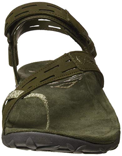 Merrell Terran Convert Ii Sandalias Deportivas para Mujer, Verde (Dusty Olive Dusty Olive), 37 EU