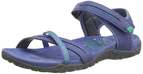 Merrell Terran Cross II, Sandalia con Pulsera para Mujer, Azul, 36 EU