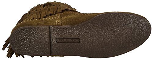 Minnetonka 3-Layer Fringe Boot, Botines Mujer, Loden, 0