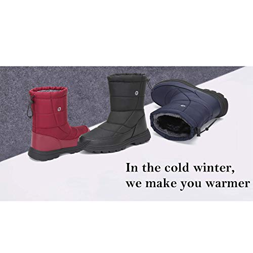 Mishansha Mujer Botas de Nieve Impermeables Botas Apre Ski Antideslizante Botas forradas de piel Botas Cálidas Botas para el Frio, Azul 41