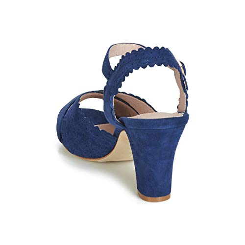 Miss L'FIRE Beatriz Sandalias Mujeres Azul - 38 - Sandalias