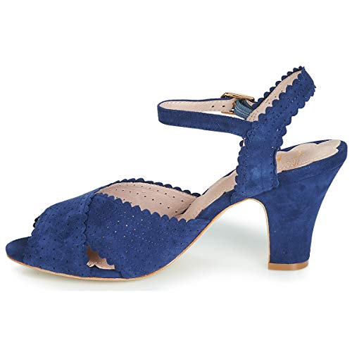 Miss L'FIRE Beatriz Sandalias Mujeres Azul - 38 - Sandalias