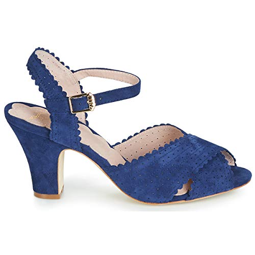 Miss L'FIRE Beatriz Sandalias Mujeres Azul - 38 - Sandalias