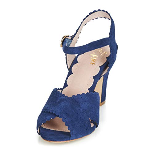 Miss L'FIRE Beatriz Sandalias Mujeres Azul - 38 - Sandalias