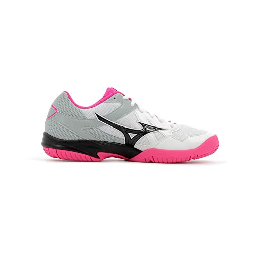 Mizuno Cyclone Speed, Zapatillas Mujer, Multicolor (White/Black/Pink GLO 001), 42 EU